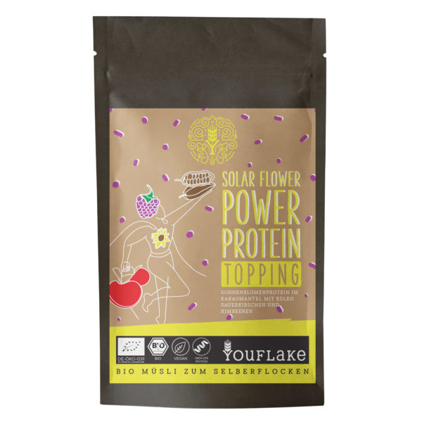 YouFlake Solar Flower Power Protein Topping Bio Front