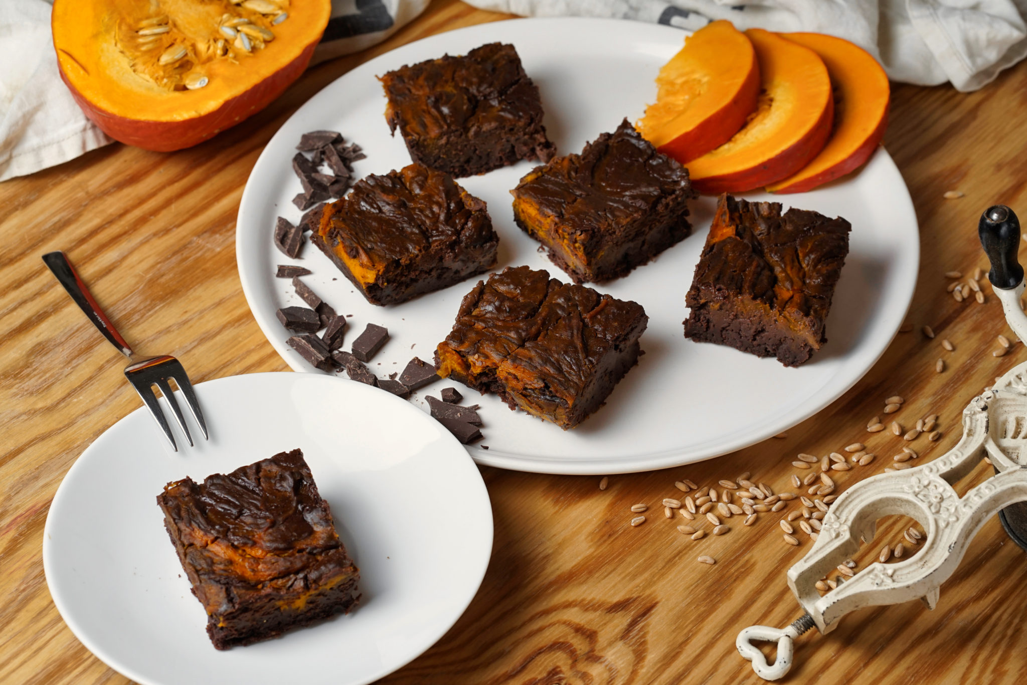 Kürbis-Dinkel-Brownies selber machen – YouFlake Rezepte
